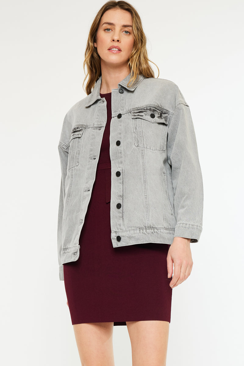 Women's Oversized Denim Jacket - Aaliyah