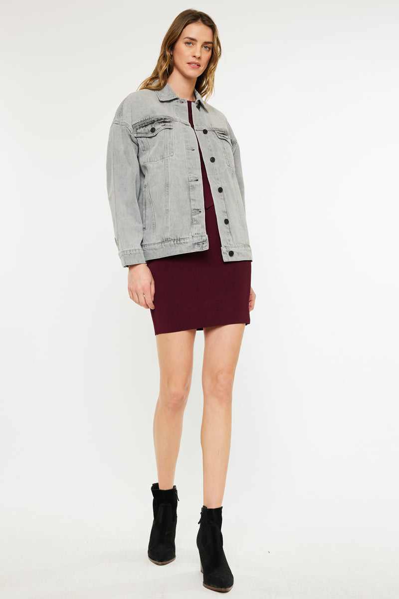 Women's Oversized Denim Jacket - Aaliyah