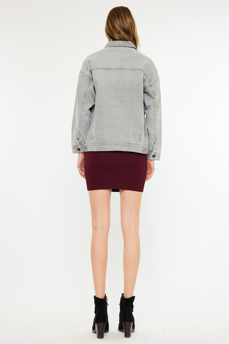 Women's Oversized Denim Jacket - Aaliyah