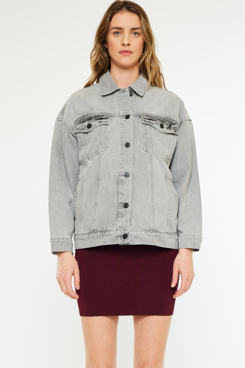 Women's Oversized Denim Jacket - Aaliyah