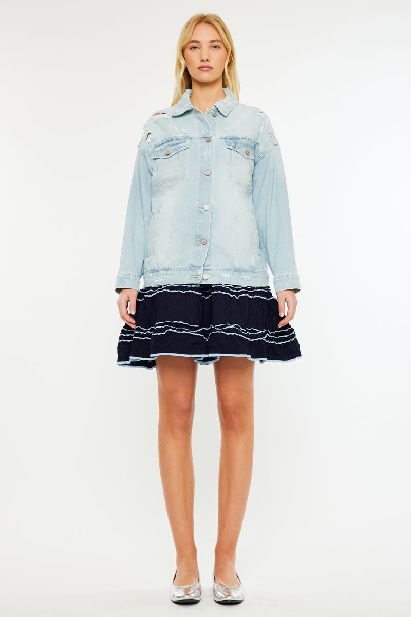 Women's Oversized Denim Jacket - Aaliyah