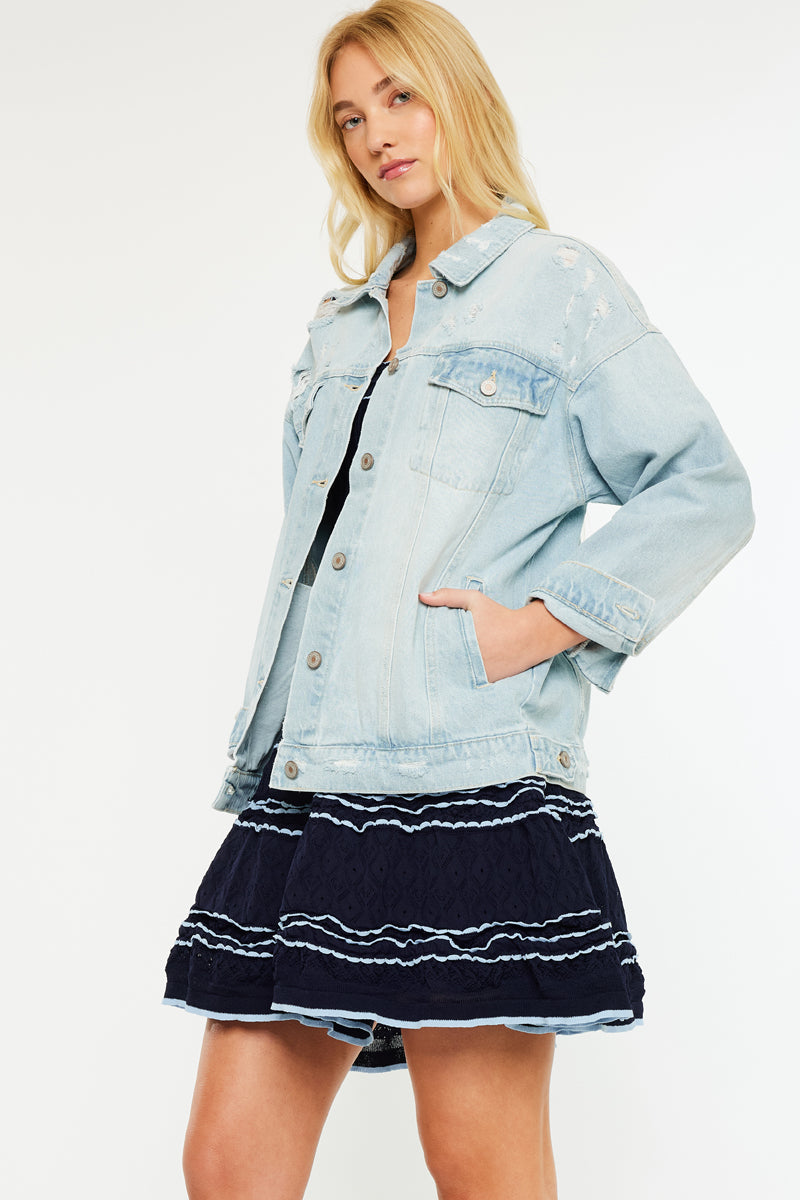 Women's Oversized Denim Jacket - Aaliyah