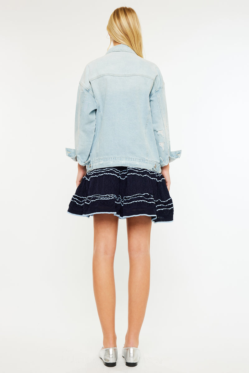 Women's Oversized Denim Jacket - Aaliyah