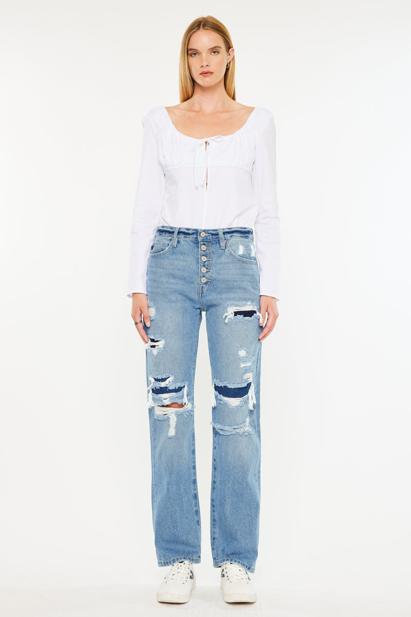 Women's Ultra High Rise 90's Boyfriend Jeans - Briar