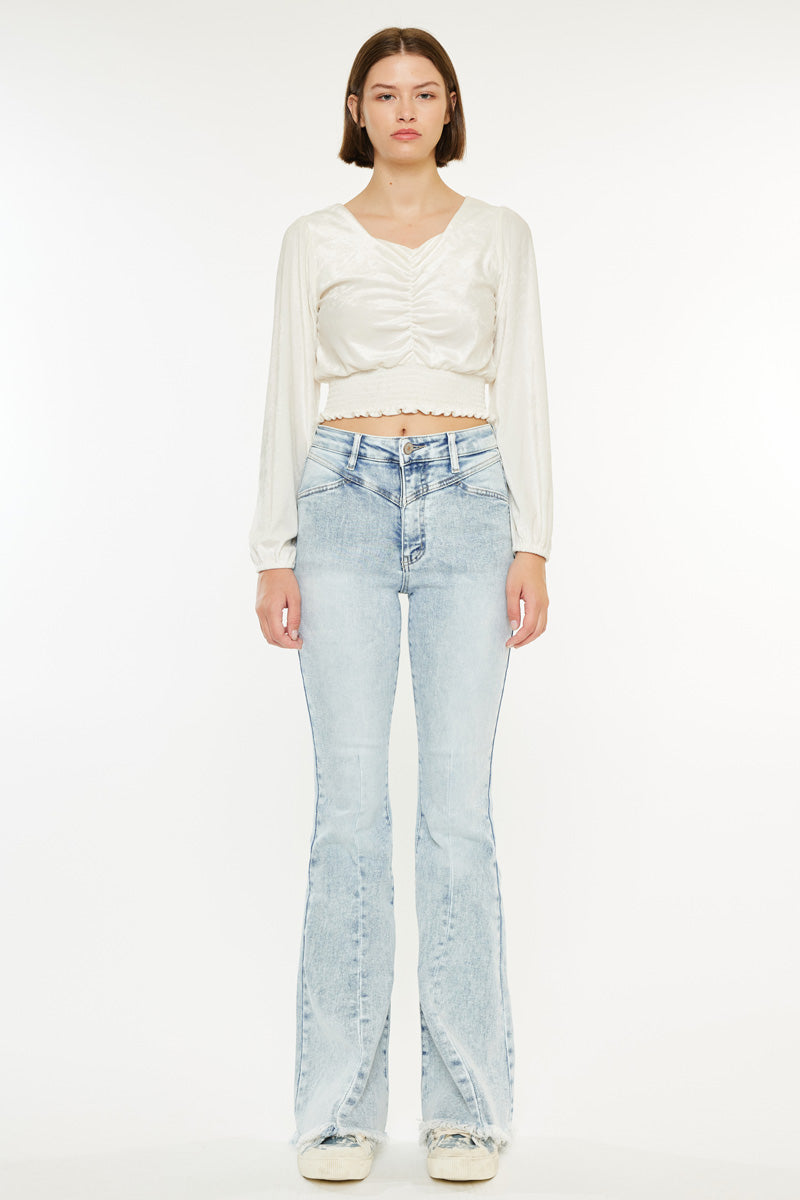Women's High Rise Flare Jeans - Ashton