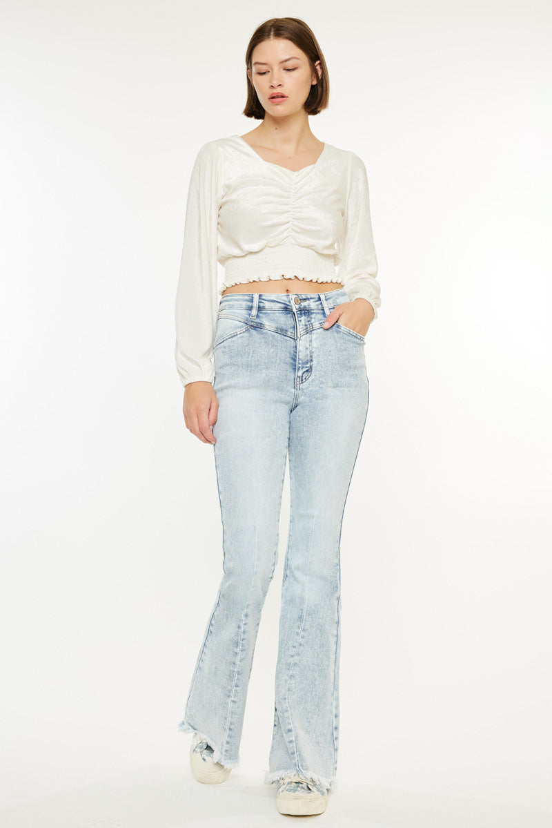 Women's High Rise Flare Jeans - Ashton