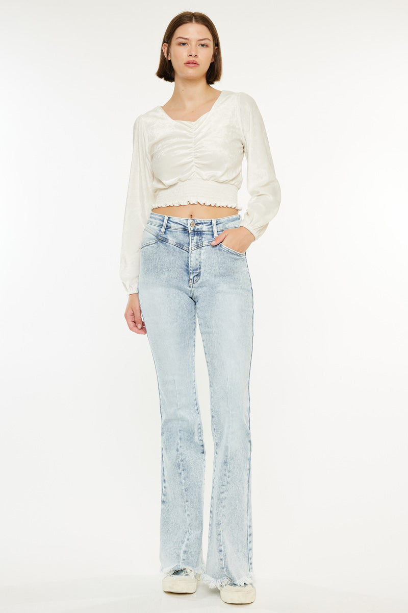 Women's High Rise Flare Jeans - Ashton