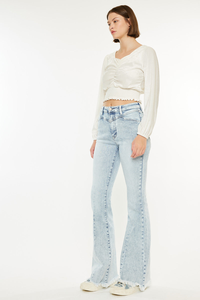 Women's High Rise Flare Jeans - Ashton