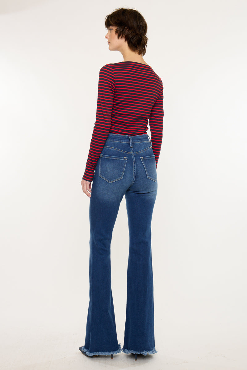 Women's High Rise Flare Jeans - Ashton