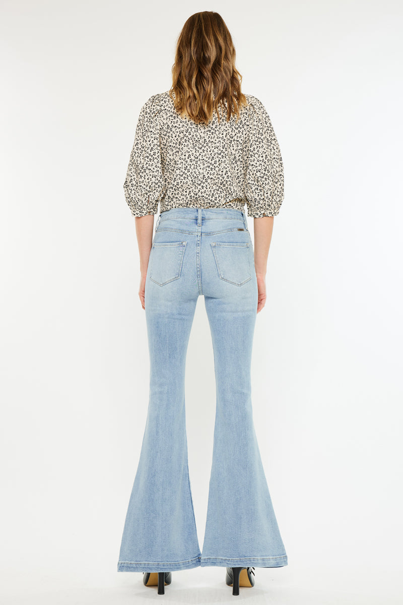 Women's High Rise Super Flare Jeans - Amayah