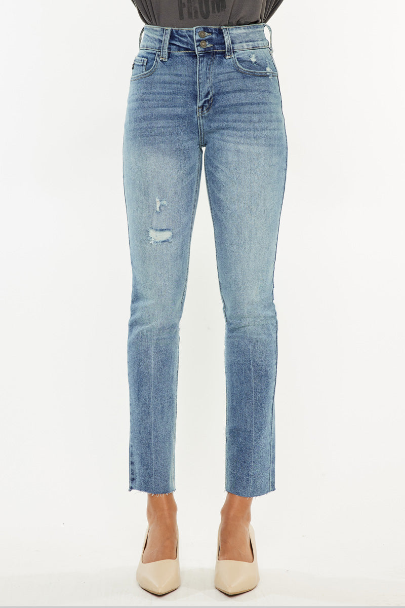 Women's High Rise Cigarette Jeans - Carson