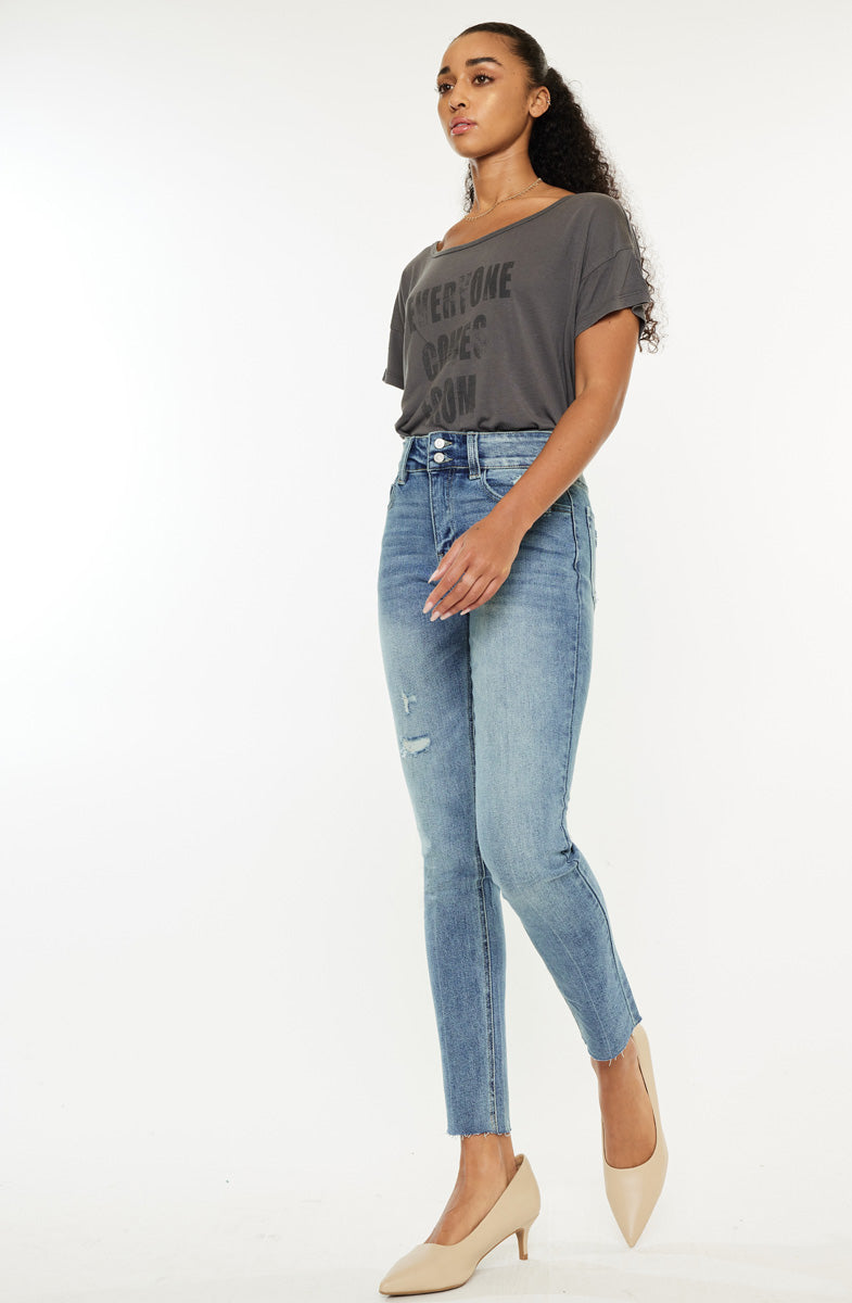 Women's High Rise Cigarette Jeans - Carson