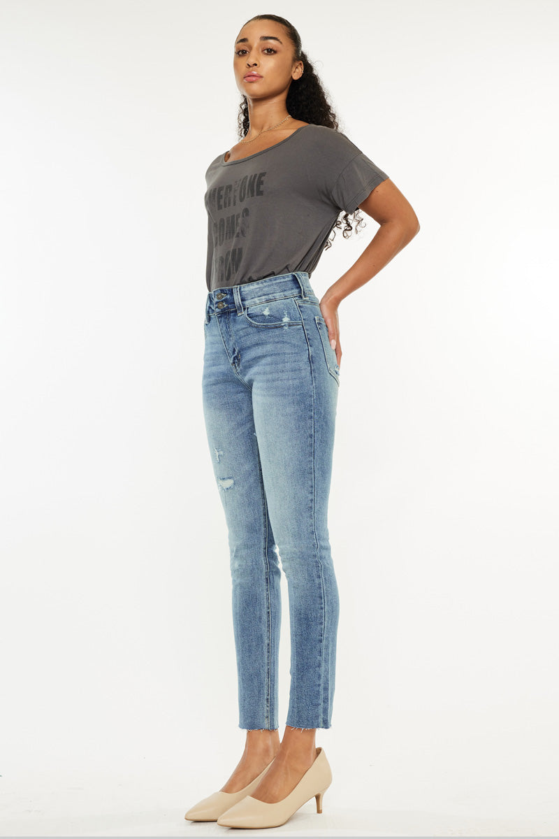 Women's High Rise Cigarette Jeans - Carson
