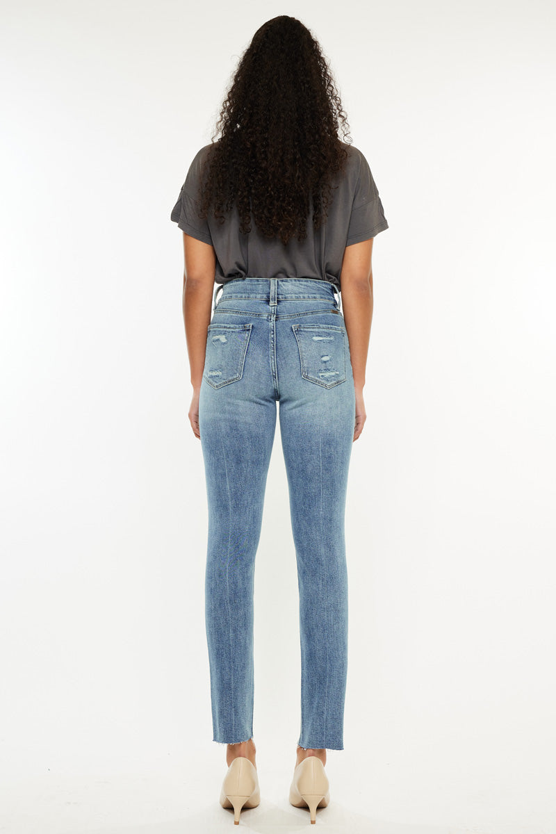 Women's High Rise Cigarette Jeans - Carson