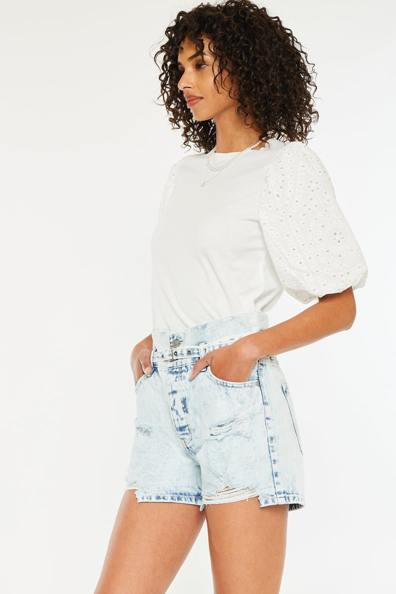 Women's Ultra High Rise Denim Shorts - Blaise