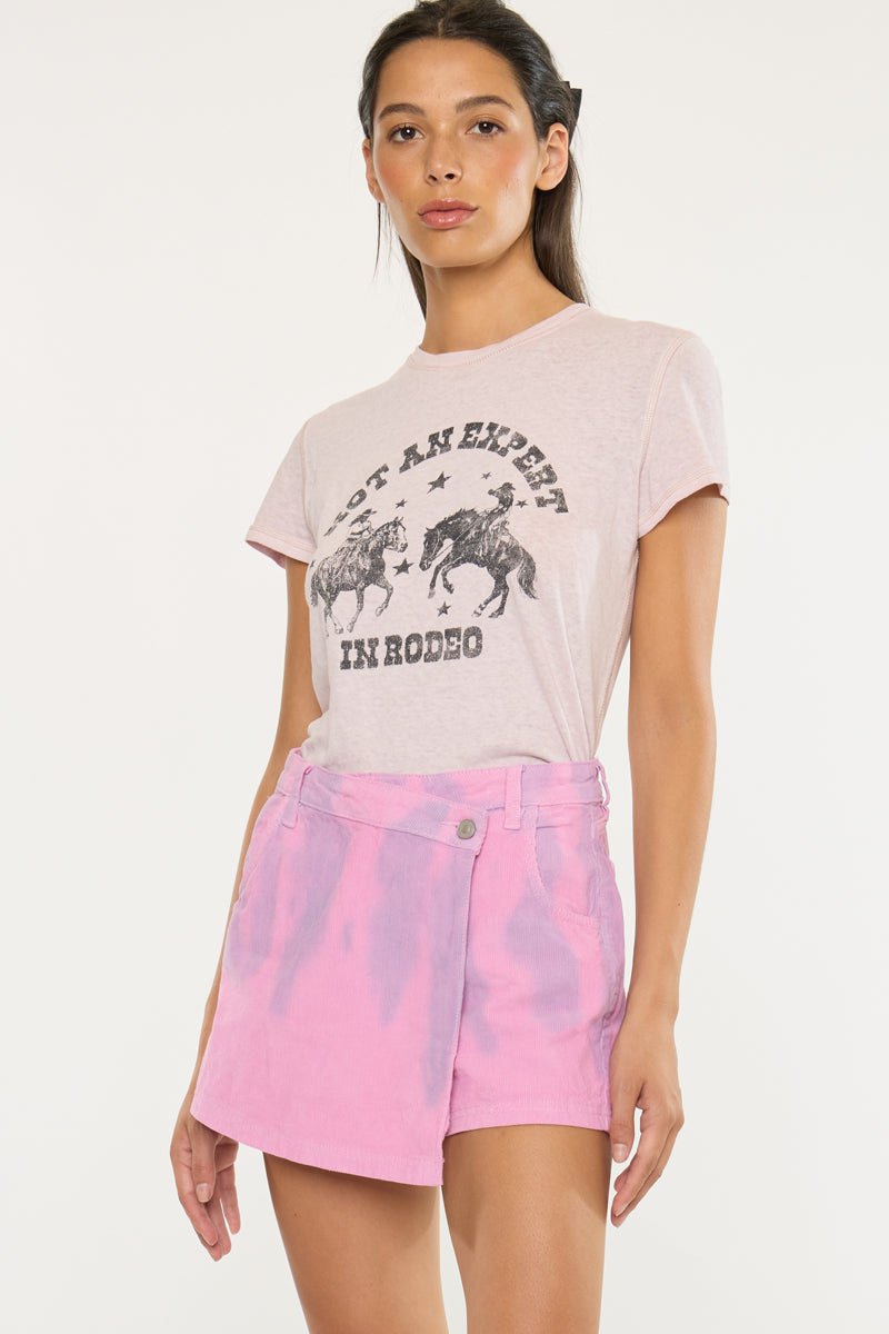 Women's High Rise Corduroy Skort - Amara