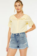 Women's High Rise Denim Shorts - Bradynn