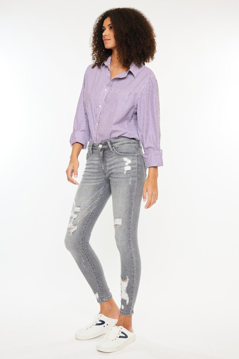 Women's Mid Rise Ankle Skinny Jeans - Brody