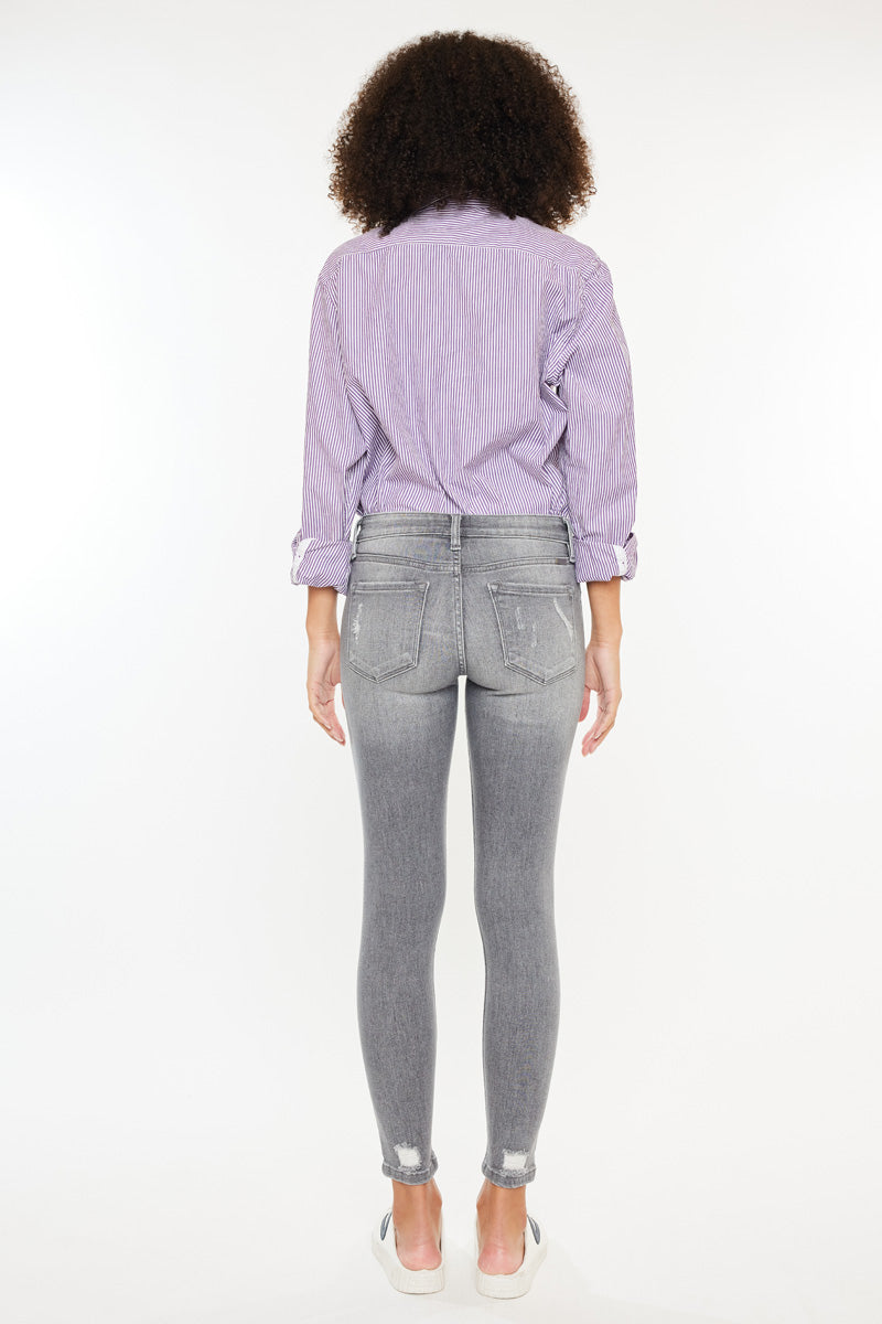 Women's Mid Rise Ankle Skinny Jeans - Brody