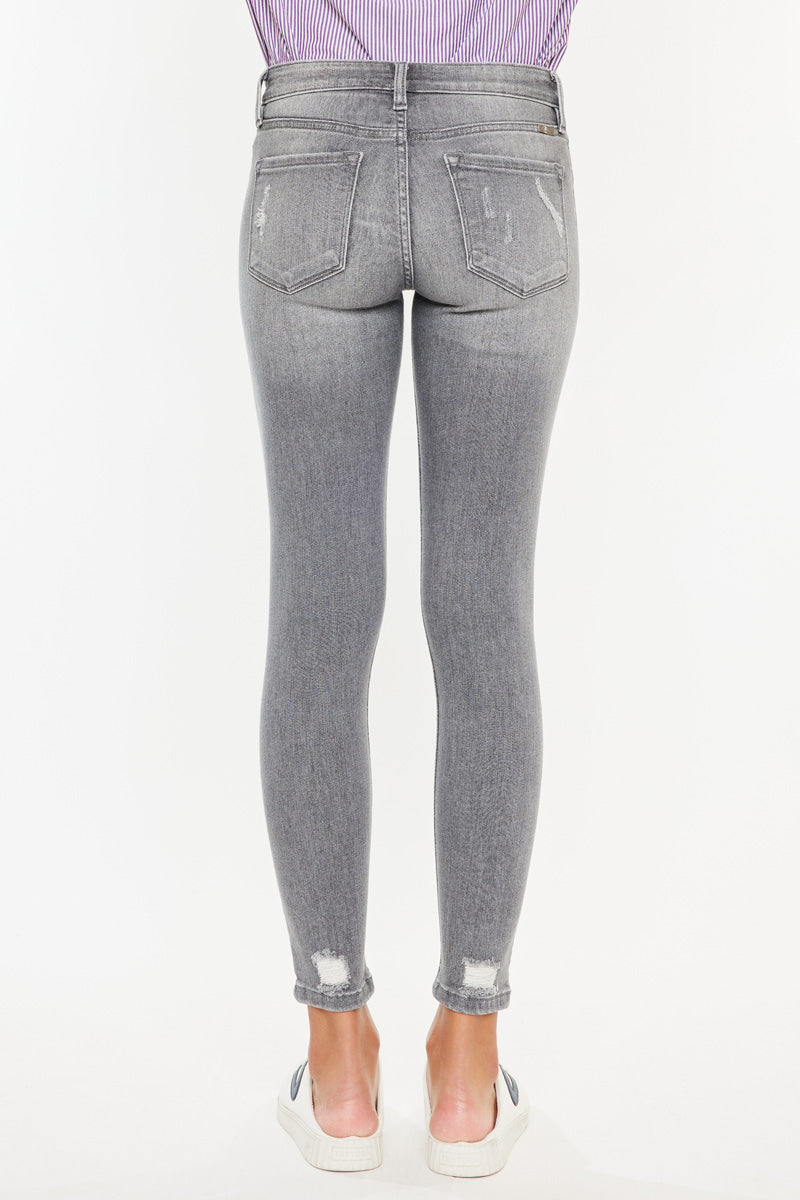 Women's Mid Rise Ankle Skinny Jeans - Brody