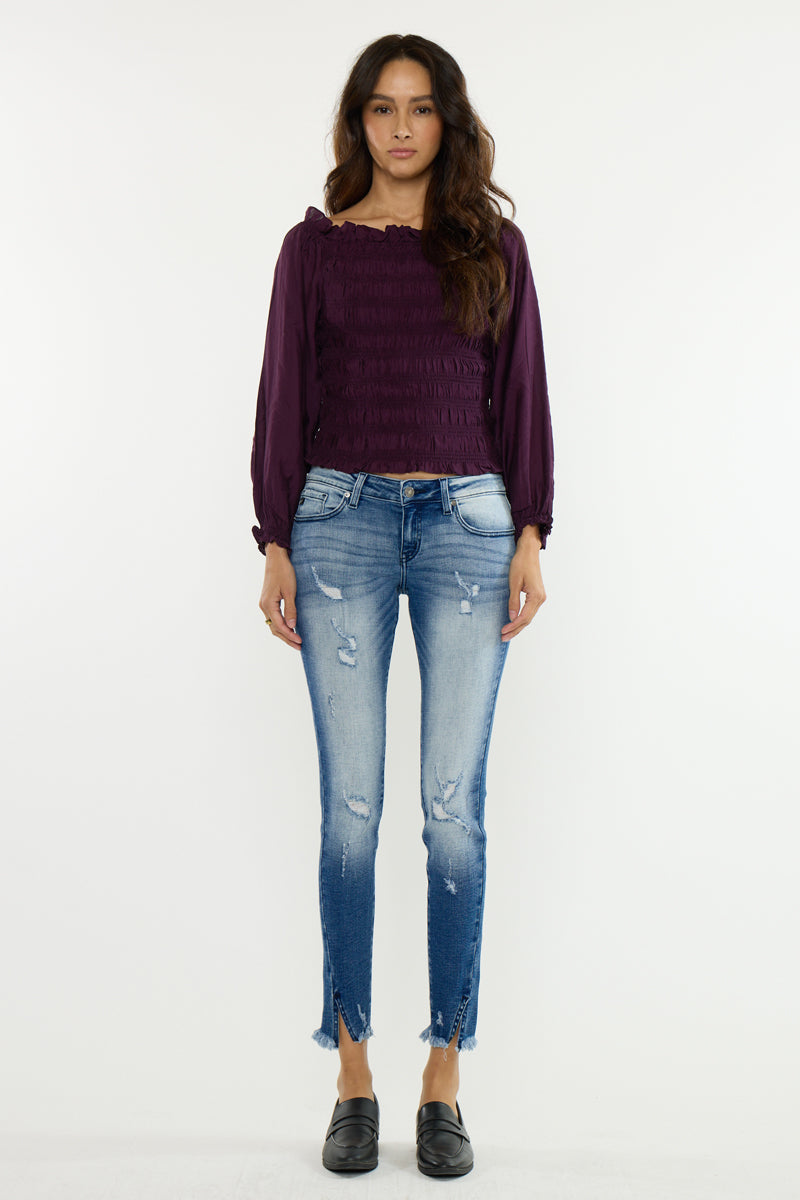 Women's Low Rise Ankle Skinny Jeans - Adell
