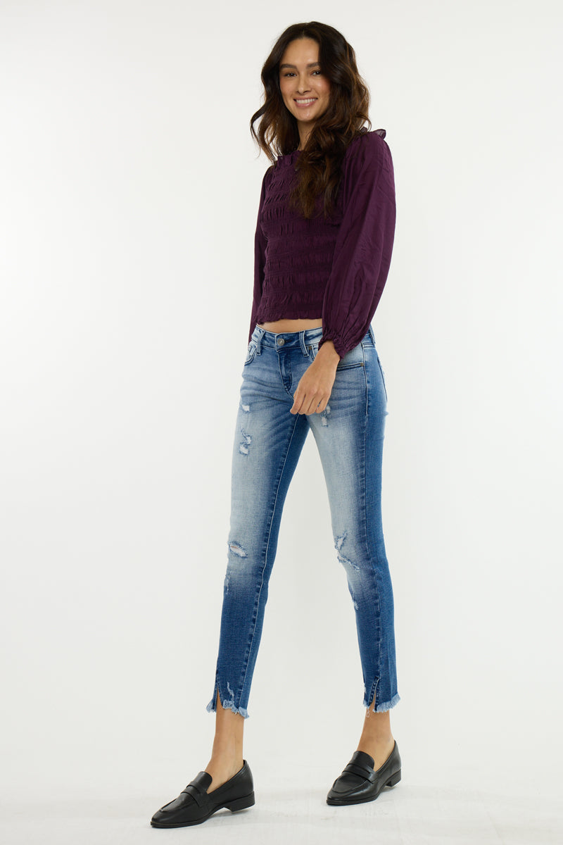 Women's Low Rise Ankle Skinny Jeans - Adell