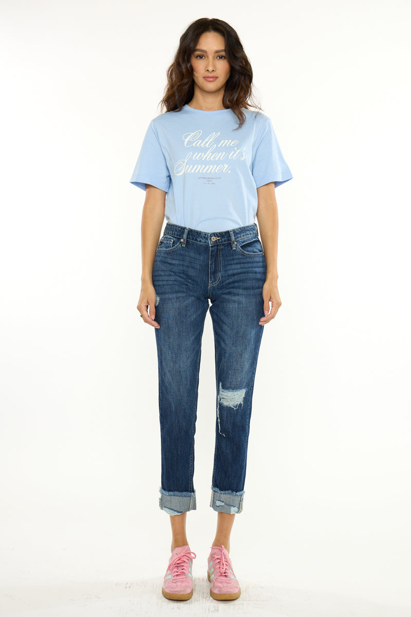 Women's High Rise Boyfriend Jeans - Bernice