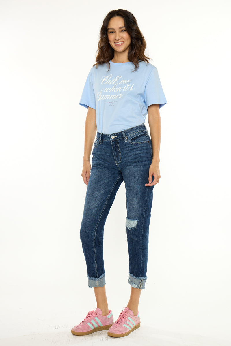 Women's High Rise Boyfriend Jeans - Bernice