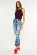 Women's High Rise Boyfriend Jeans - Artemis