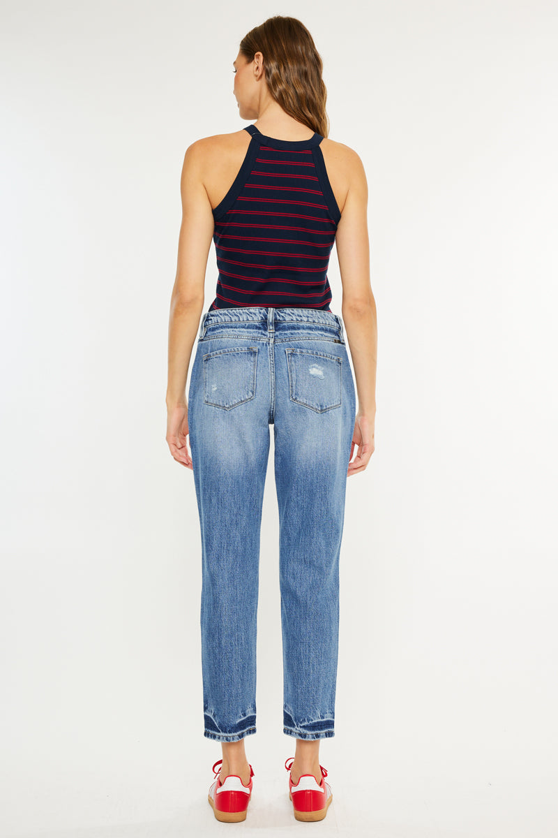 Women's High Rise Boyfriend Jeans - Artemis