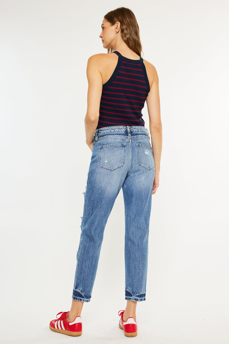 Women's High Rise Boyfriend Jeans - Artemis
