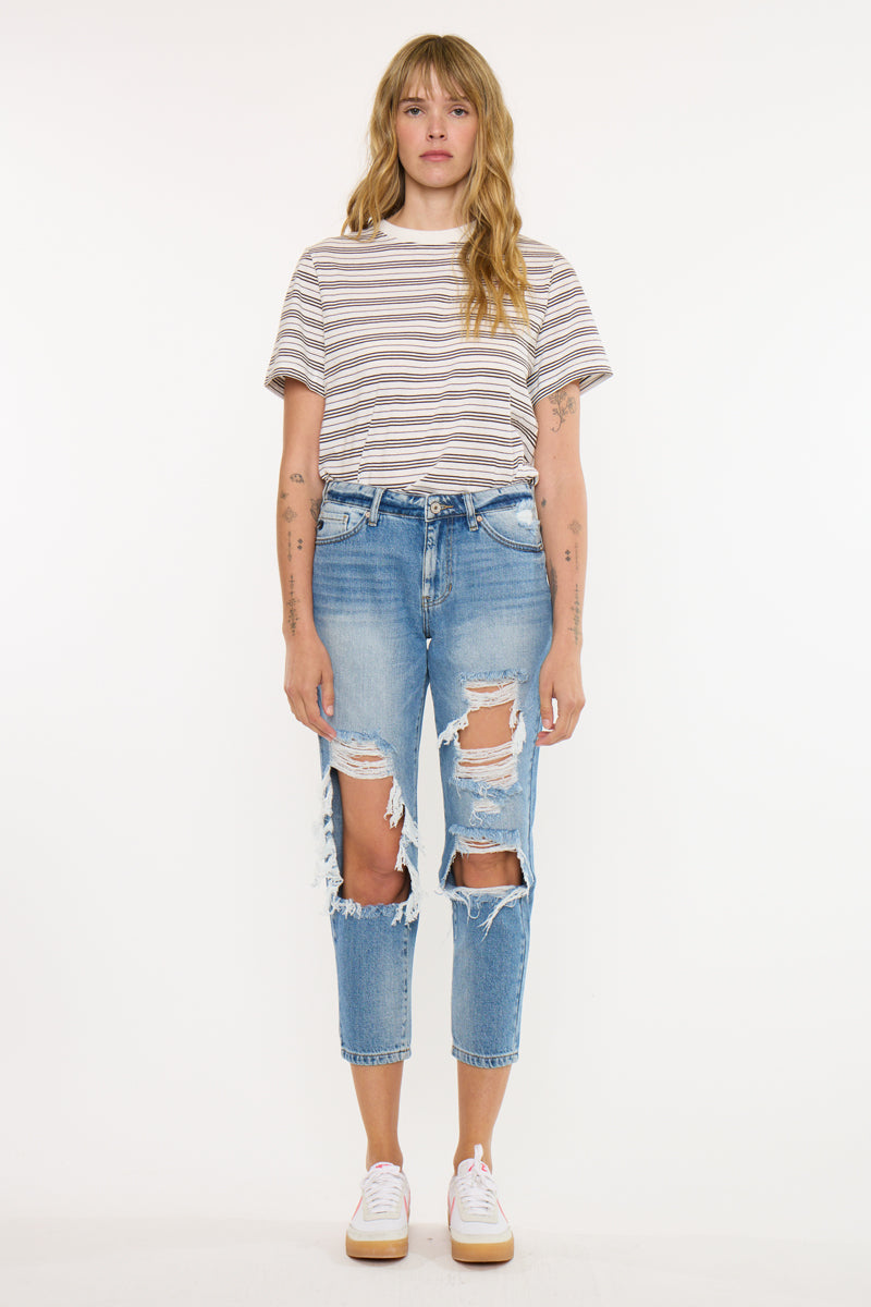 Women's High Rise Boyfriend Jeans - Bonnie