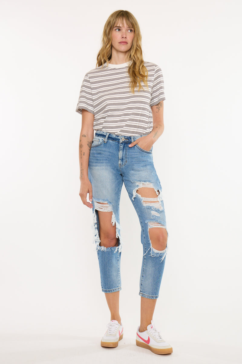 Women's High Rise Boyfriend Jeans - Bonnie