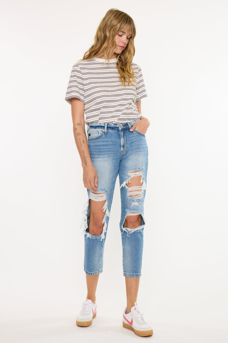 Women's High Rise Boyfriend Jeans - Bonnie