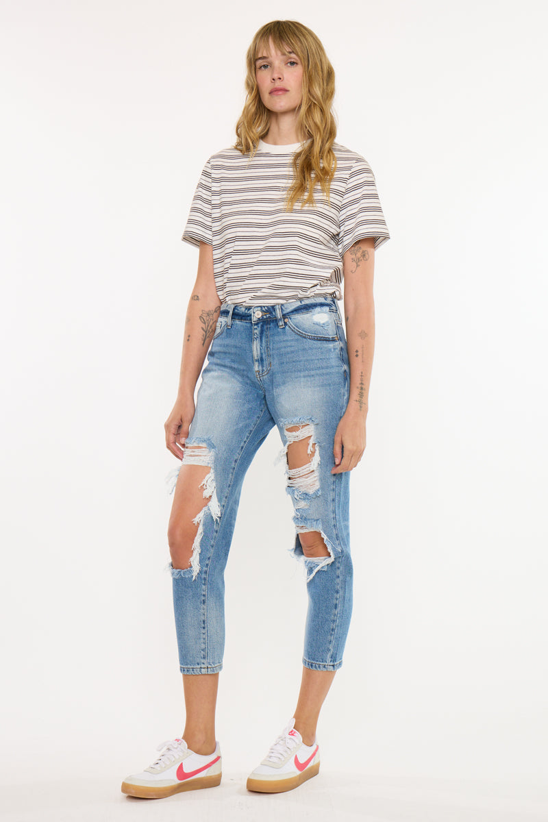 Women's High Rise Boyfriend Jeans - Bonnie