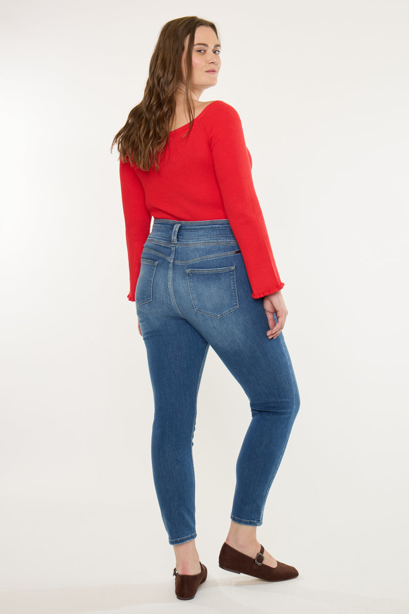 Women's Plus Size High Rise Super Skinny Jeans - Brianne