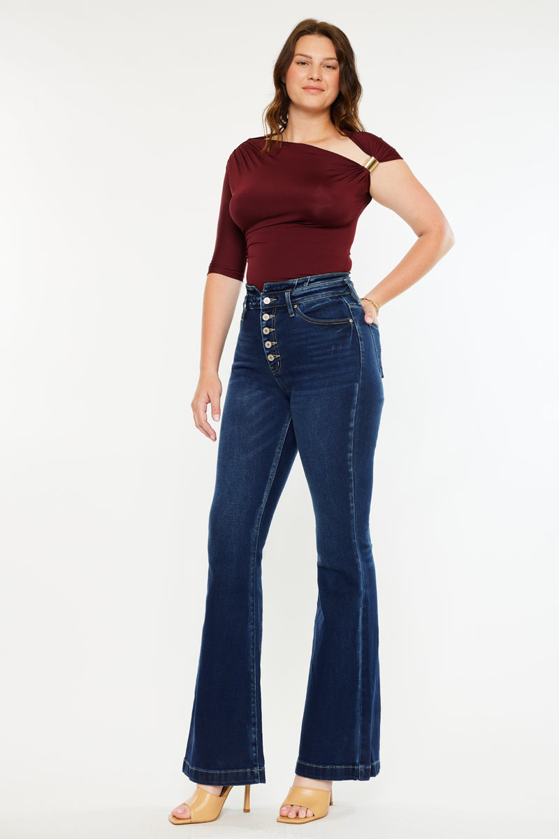 Women's Ultra High Rise Flare Jeans - Blairen