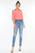 Women's High Rise Ankle Skinny Jeans - Amanda