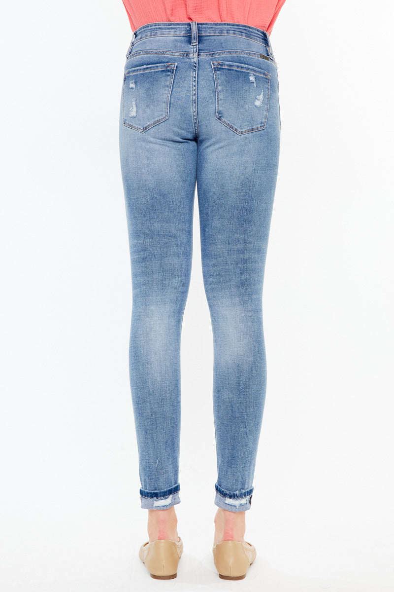 Women's High Rise Ankle Skinny Jeans - Amanda