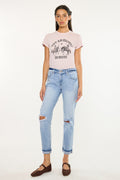 Women's High Rise Boyfriend Jeans - Amie