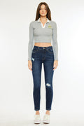 Women's High Rise Cigarette Jeans - Alicia