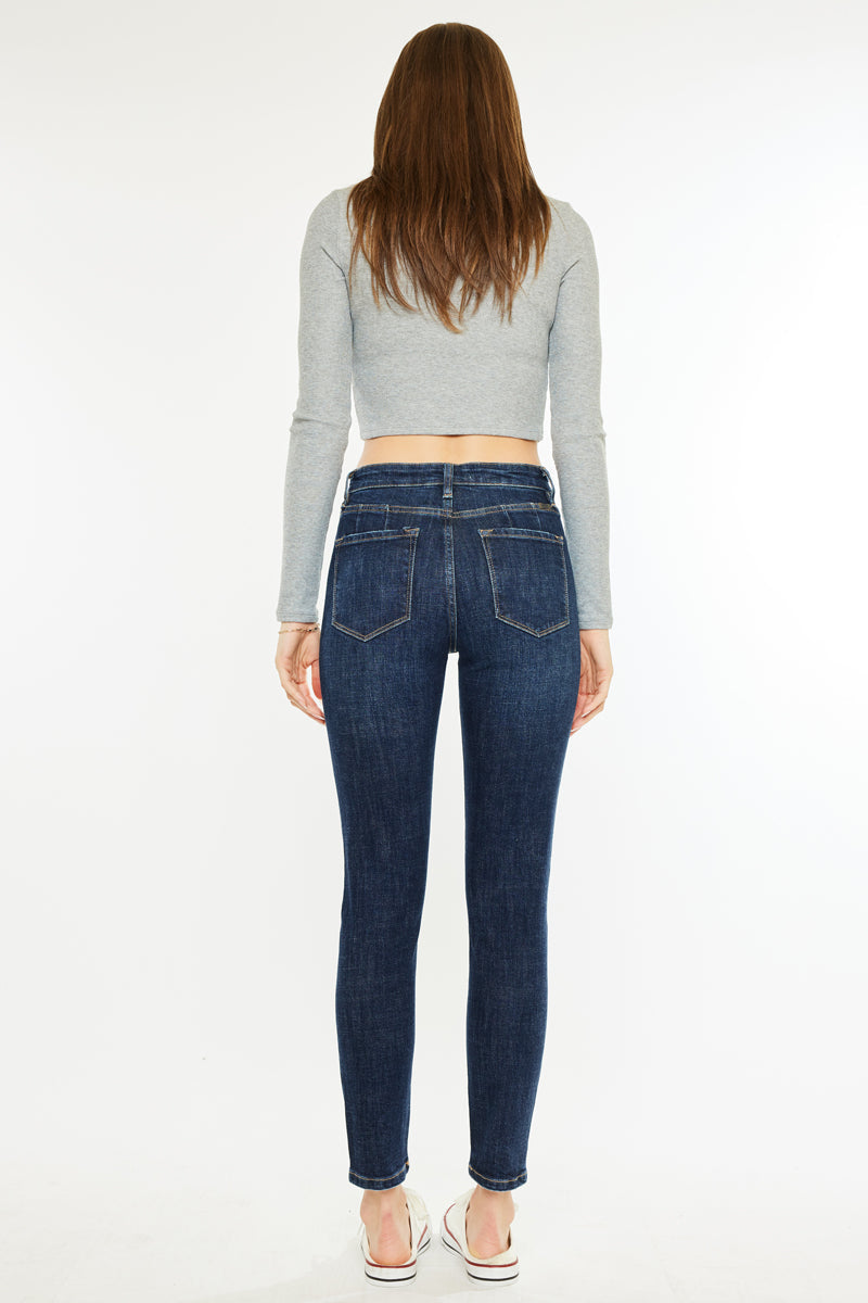 Women's High Rise Cigarette Jeans - Alicia