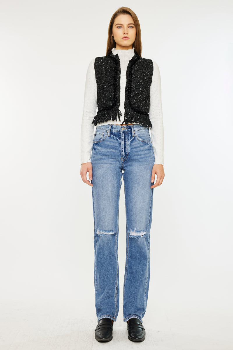 Women's Ultra High Rise Straight Jeans - Ashe