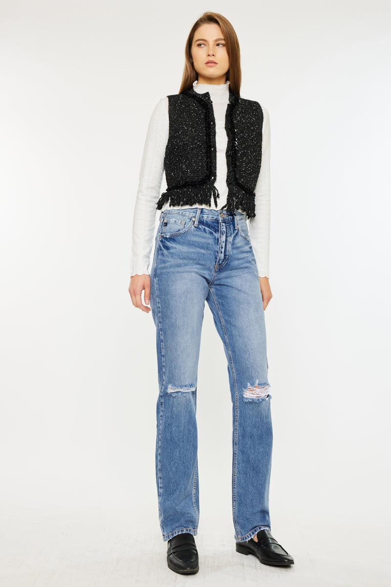 Women's Ultra High Rise Straight Jeans - Ashe