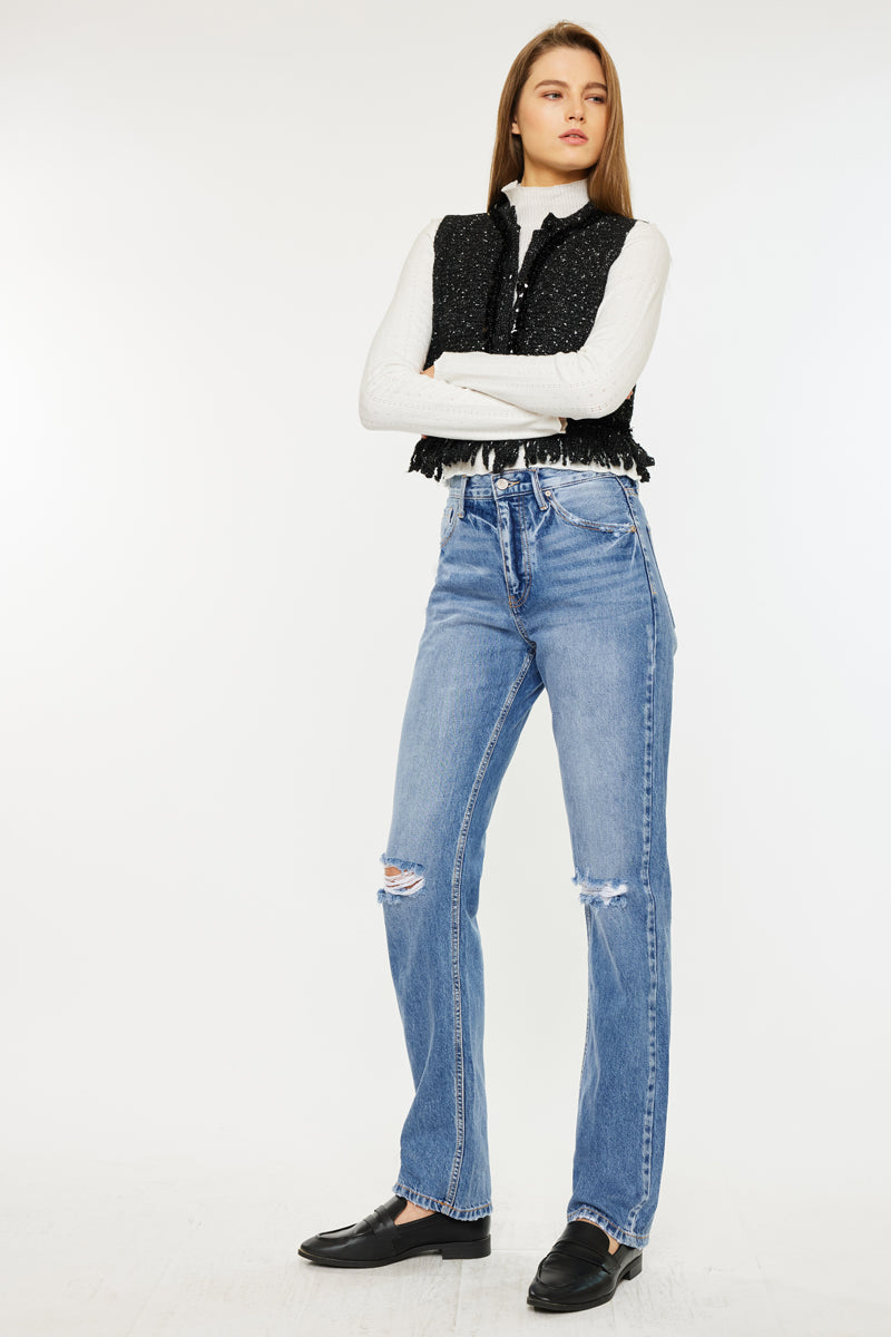 Women's Ultra High Rise Straight Jeans - Ashe