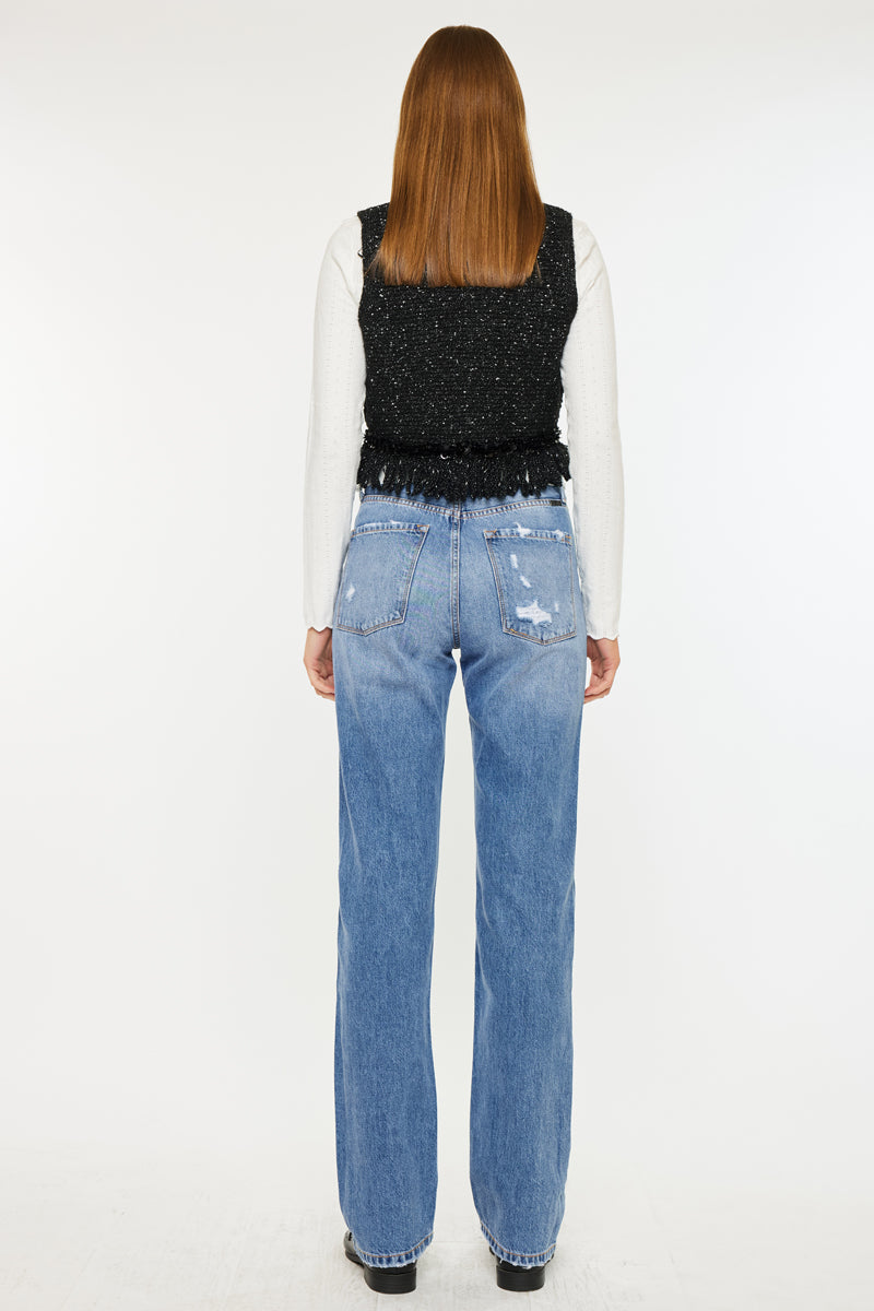 Women's Ultra High Rise Straight Jeans - Ashe