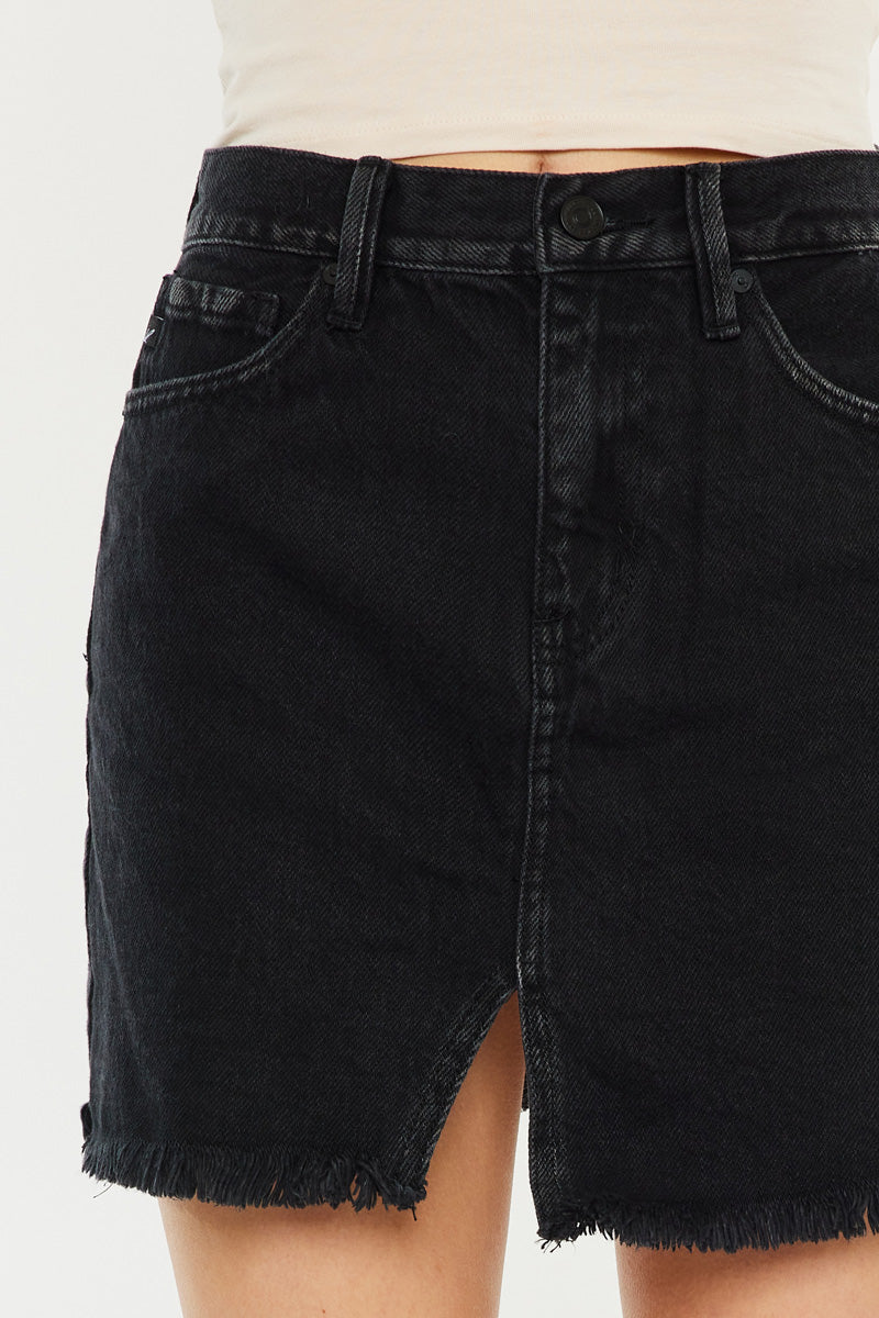 Women's High Rise Denim Skirt - Audrey
