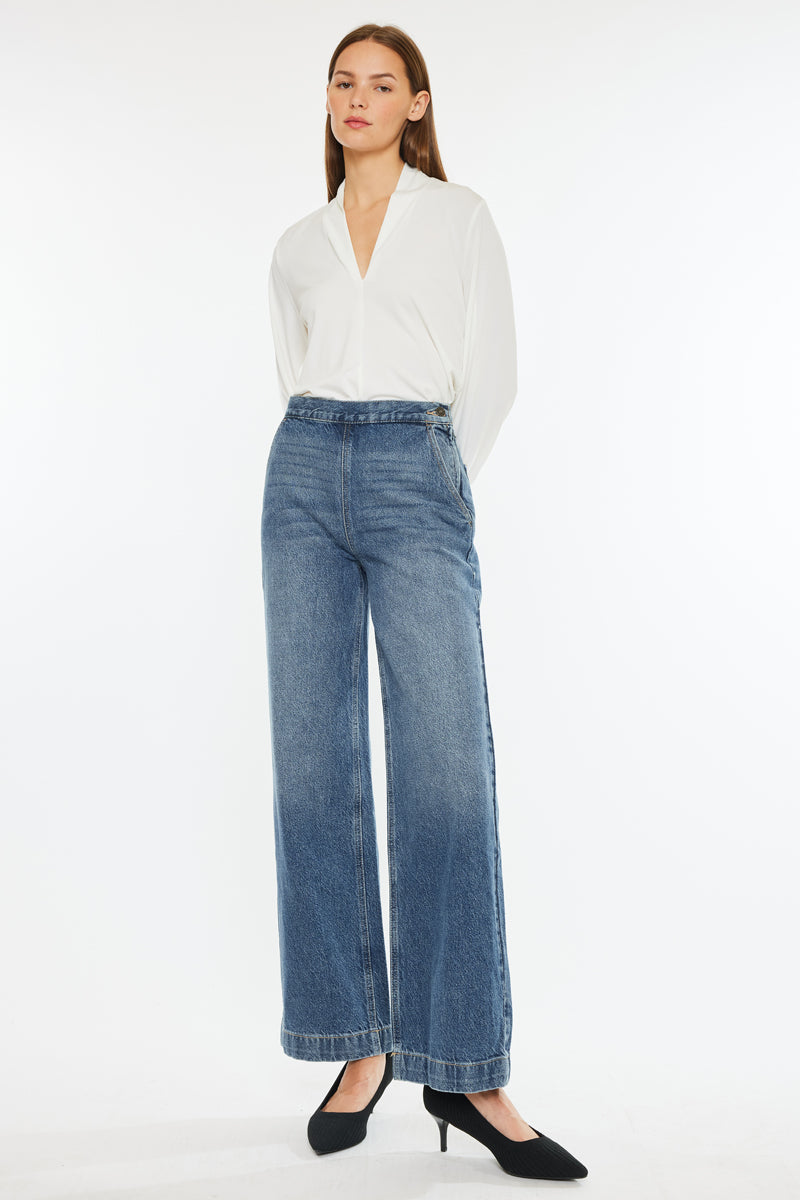 Women's Ultra High Rise Wide Leg Jeans - Anthea