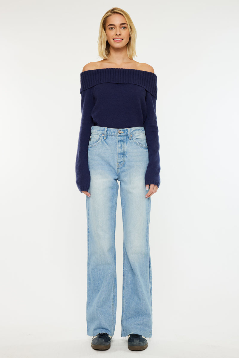 Women's High Rise 90's Flare Jeans - Becca