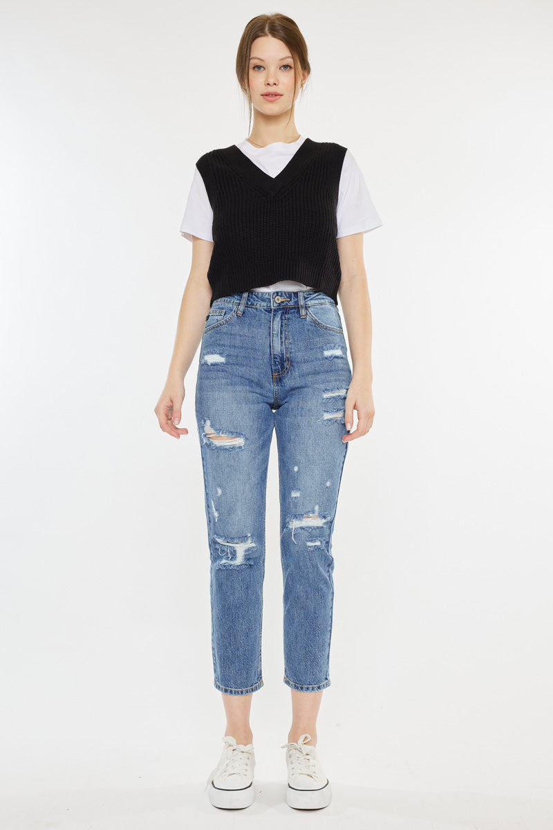Women's Ultra High Rise Straight Jeans - Bobbie